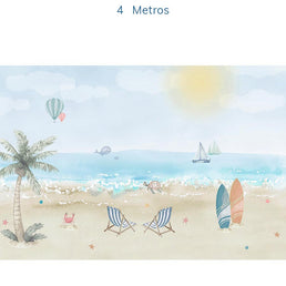 Papel de Parede Infantil Praias - Mural