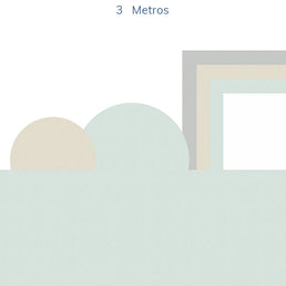 Papel de Parede Infantil Geométrico Círculos e Retângulos - Mural