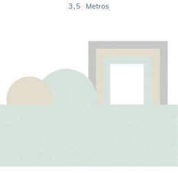 Papel de Parede Infantil Geométrico Círculos e Retângulos - Mural