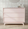 Cômoda de Bebê Raika 3 Gavetas Rosa Claro