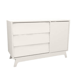 Cômoda de Bebê Raika Com Porta Greige