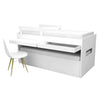Beliche Multi com Cama Auxiliar e Mesa de Estudo Branca