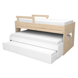 Beliche Multi com Cama Auxiliar e Mesa de Estudo Carvalho