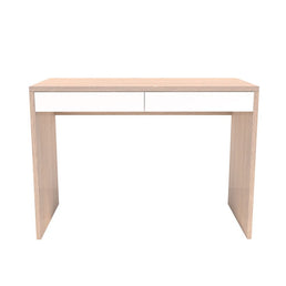 Escrivaninha Up Carvalho 2 Gavetas Brancas