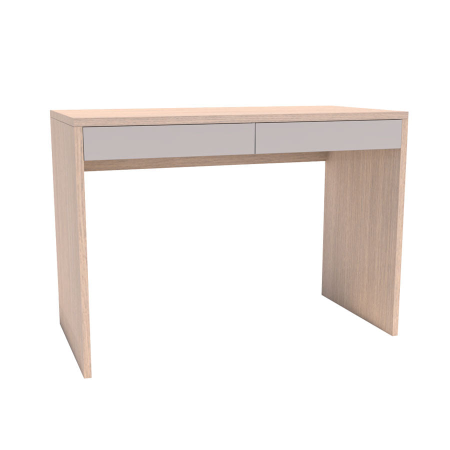 Escrivaninha Up Carvalho 2 Gavetas Cinza