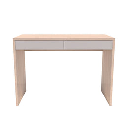 Escrivaninha Up Carvalho 2 Gavetas Cinza