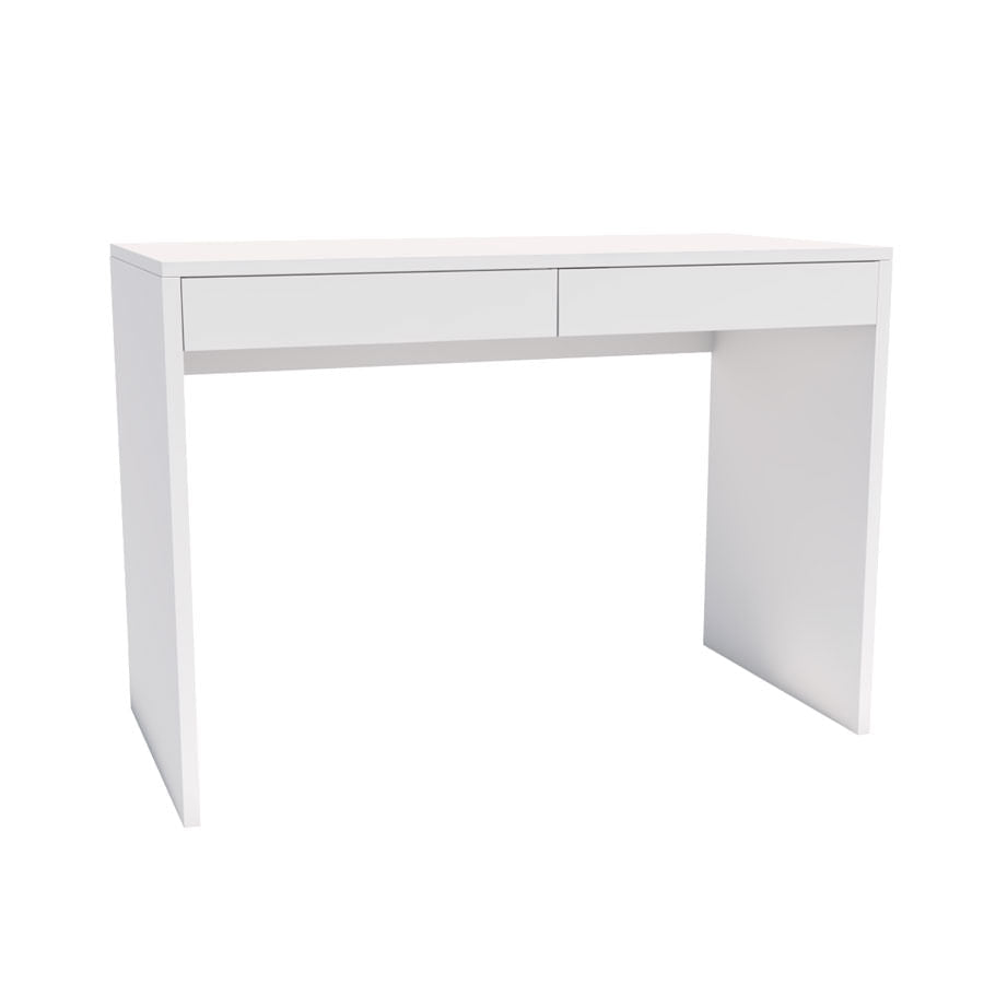 Escrivaninha Up Branca 2 Gavetas Brancas