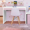 Escrivaninha Up Branca 2 Gavetas Rosa