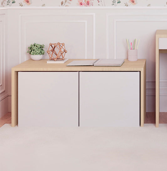 Mesa Infantil Up Carvalho com Caixa Branca