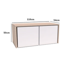 Mesa Infantil Up Carvalho com Caixa Branca