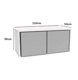 Mesa Infantil Up Branca com Caixa Cinza