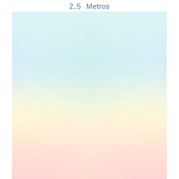 Papel de Parede Infantil Degradê Arco Íris Azul - Mural