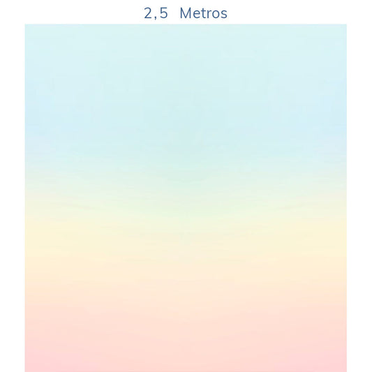 Papel de Parede Infantil Degradê Arco Íris Azul - Mural