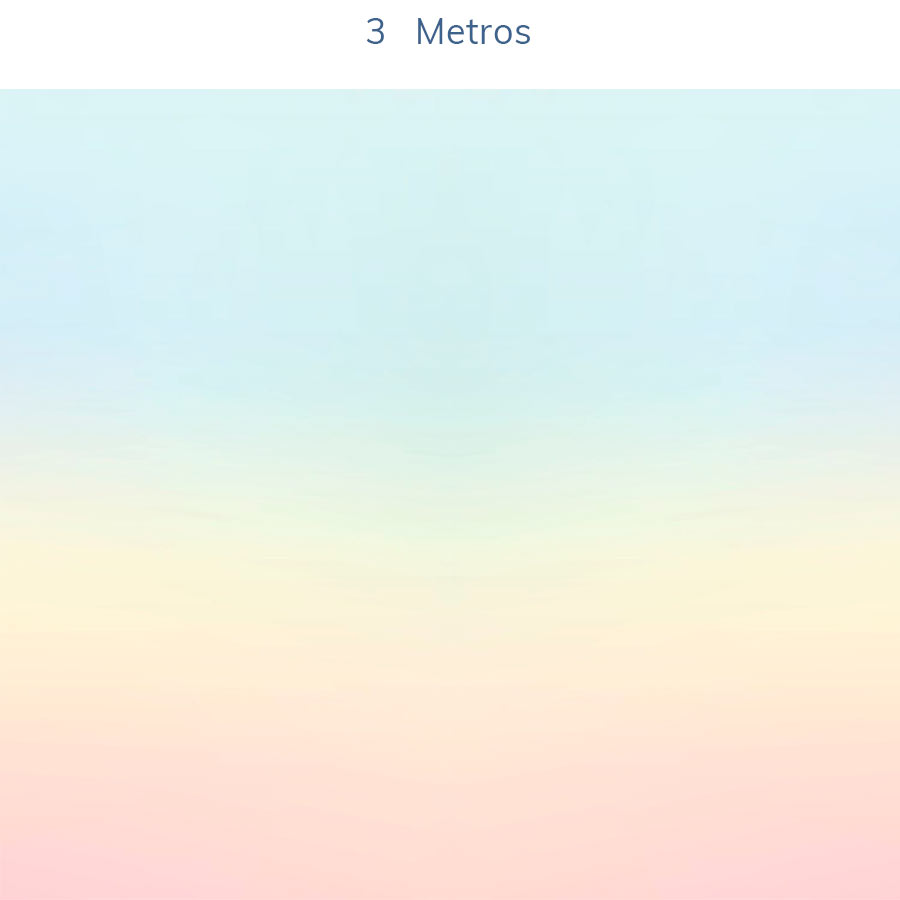 Papel de Parede Infantil Degradê Arco Íris Azul - Mural