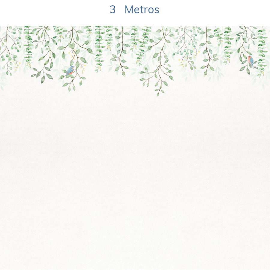 Papel de Parede Infantil Jardim Suspenso - Mural