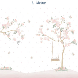 Papel de Parede Infantil Jardim Liv Lado Direito - Mural