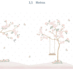 Papel de Parede Infantil Jardim Liv Lado Direito - Mural