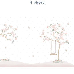 Papel de Parede Infantil Jardim Liv Lado Direito - Mural