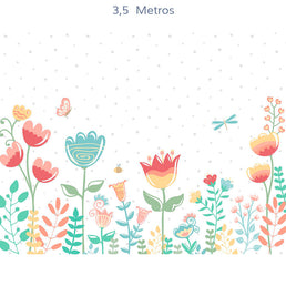 Papel de Parede Infantil Jardim da Lorena - Mural