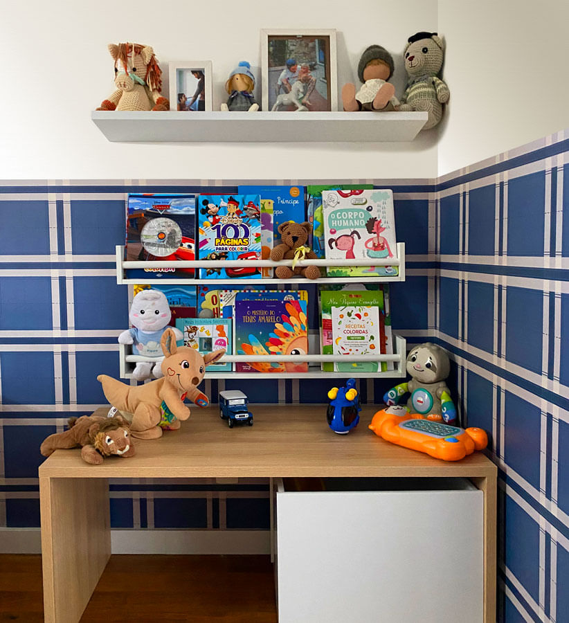 Papel de Parede Infantil Xadrez Britânico do Pippo