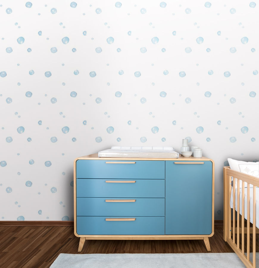 Papel de Parede Infantil Bolhas
