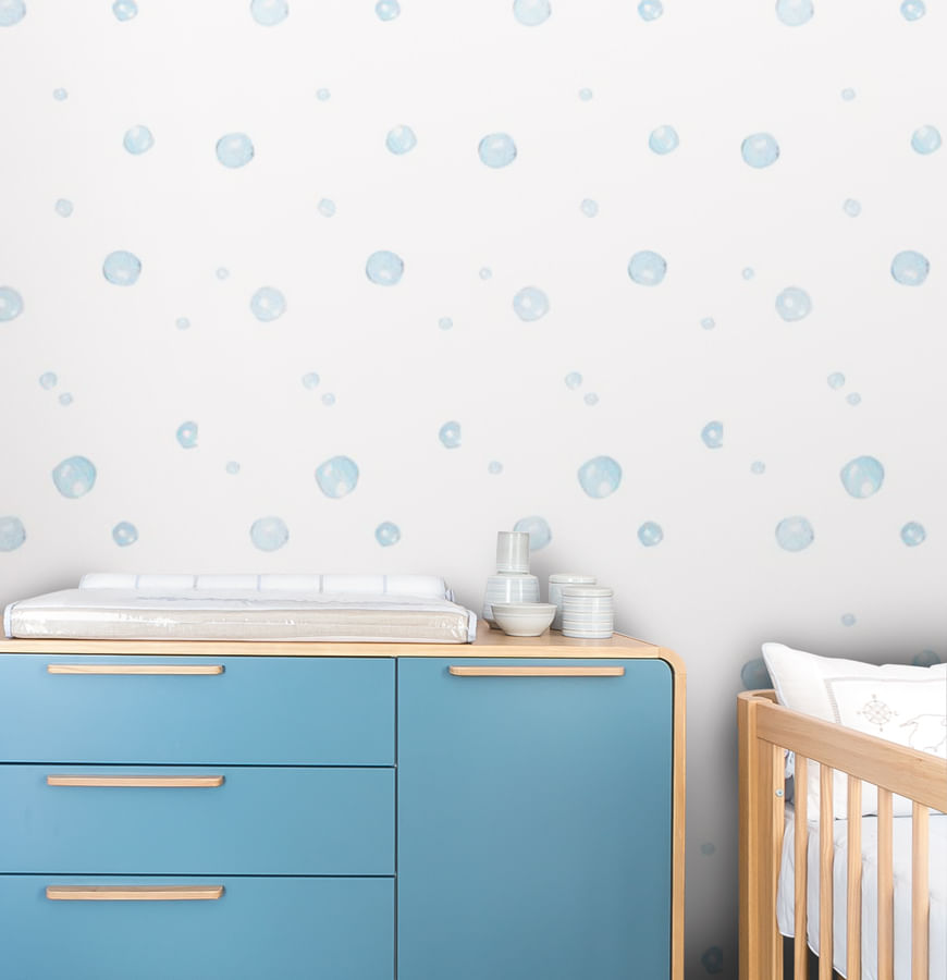 Papel de Parede Infantil Bolhas