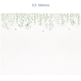 Papel de Parede Infantil Jardim Borboletas Suspenso - Mural