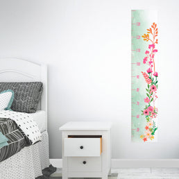 Régua de Crescimento Adesivo Floral Candy