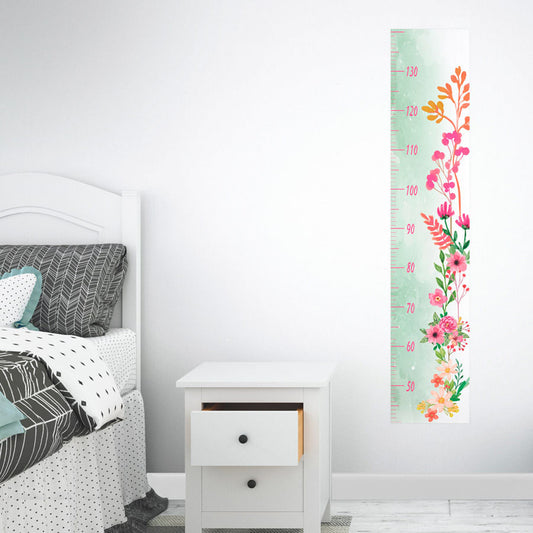 Régua de Crescimento Adesivo Floral Candy