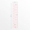 Régua de Crescimento Adesivo Alfabeto Estrela Rosa Claro