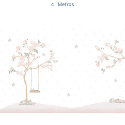 Papel de Parede Infantil Jardim Liv Lado Esquerdo - Mural