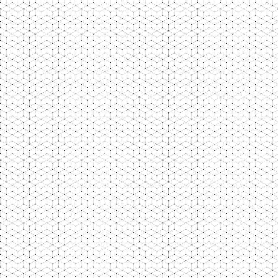 Papel de Parede Infantil Polígono com Pontos Preto