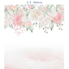 Papel de Parede Infantil Jardim com Rosas Aquarela Rosa - Mural