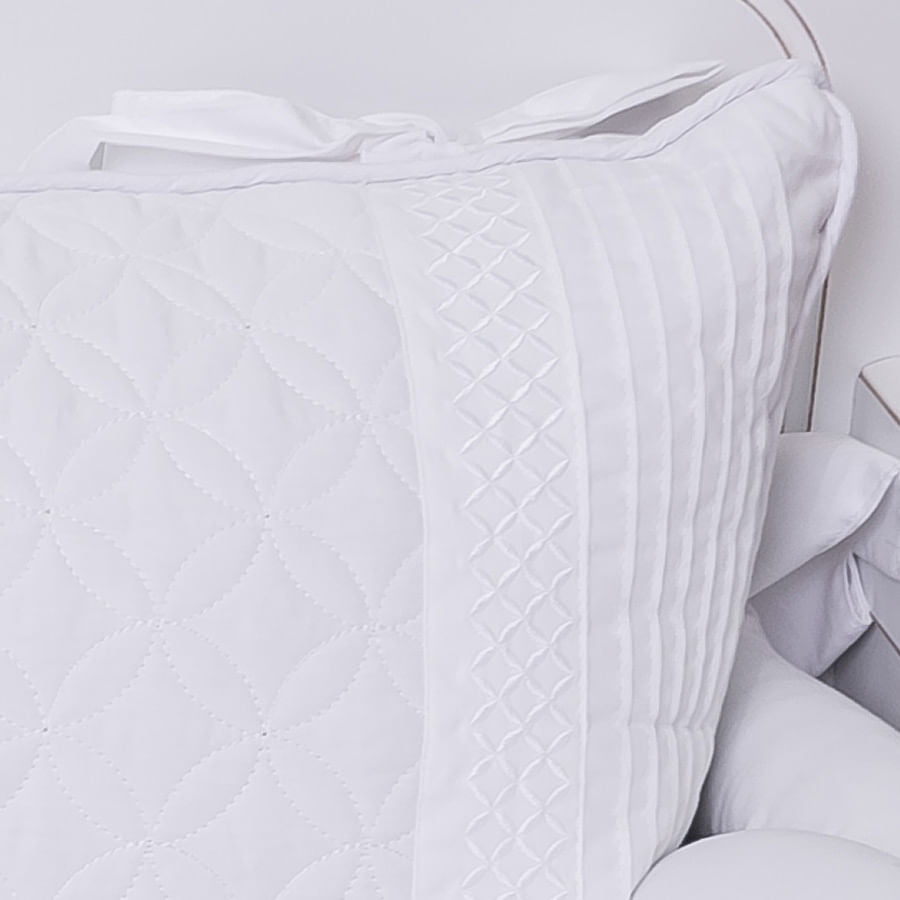 Kit Berço Atenas com Trança - 4 Peças Branco