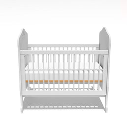 Berço Nóbile Branco com Capitonê Bege