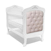 Berço Nóbile Branco com Capitonê Bege