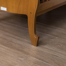 Berço Nóbile Madeira com Capitonê Bege