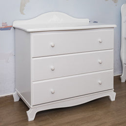 Cômoda Nóbile Branco 3 Gavetas