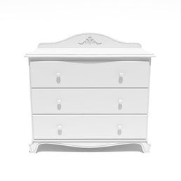 Cômoda Nóbile Branco 3 Gavetas