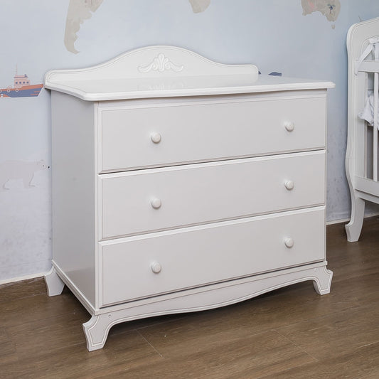 Cômoda Nóbile Branco Provençal 3 Gavetas