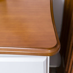 Cômoda Nóbile Branco e Madeira 3 Gavetas