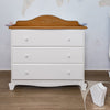 Cômoda Nóbile Branco Provençal e Madeira 3 Gavetas