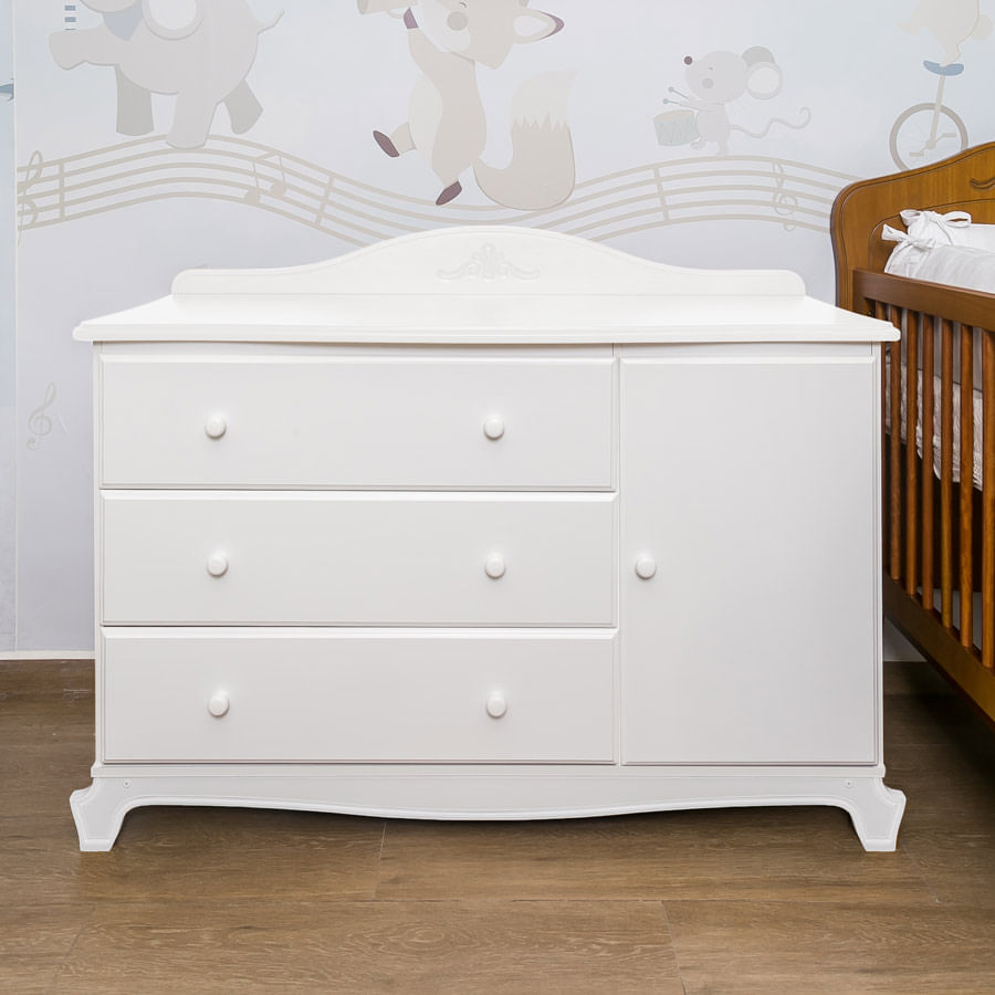 Cômoda Nóbile Branco com Porta