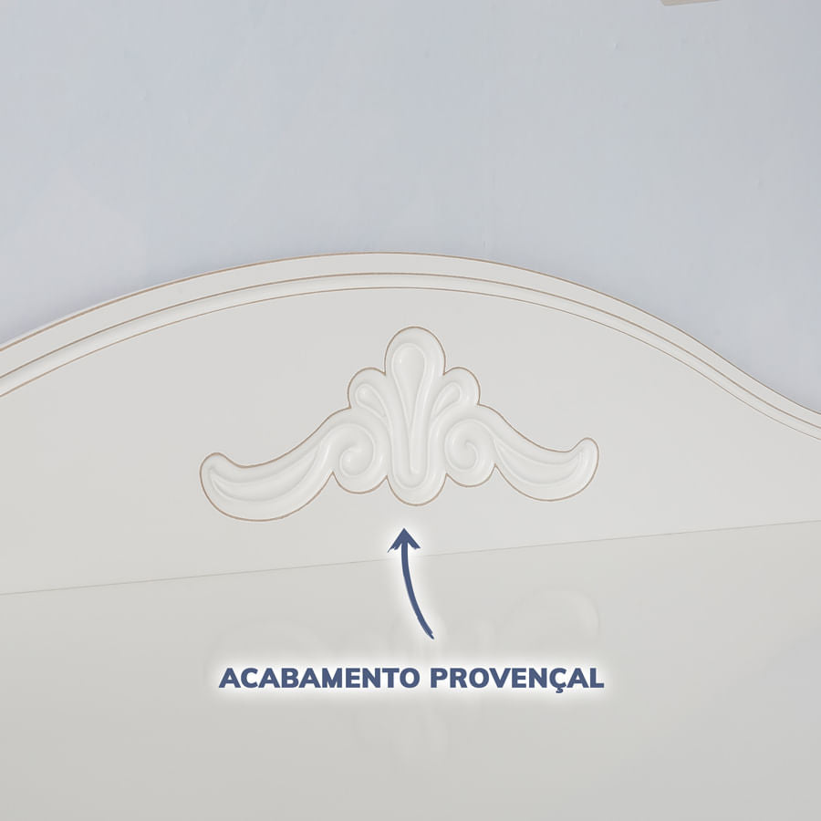 Cômoda Nóbile Branco Pronvençal com Porta