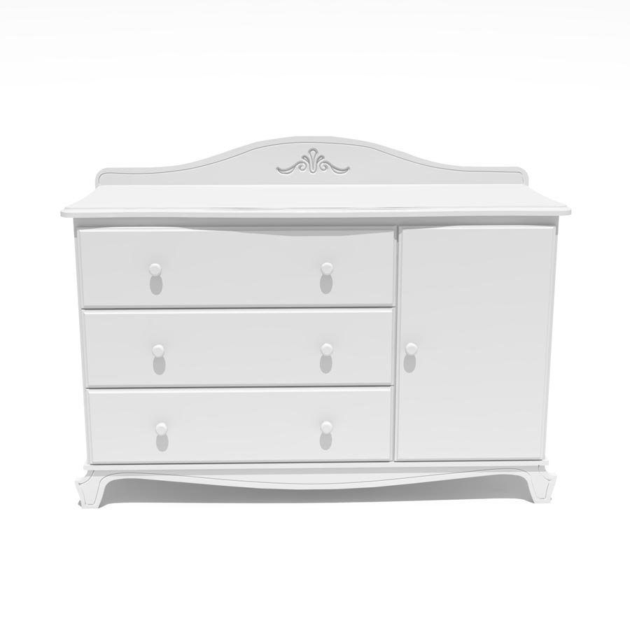 Cômoda Nóbile Branco Pronvençal com Porta