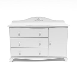 Cômoda Nóbile Branco Pronvençal com Porta