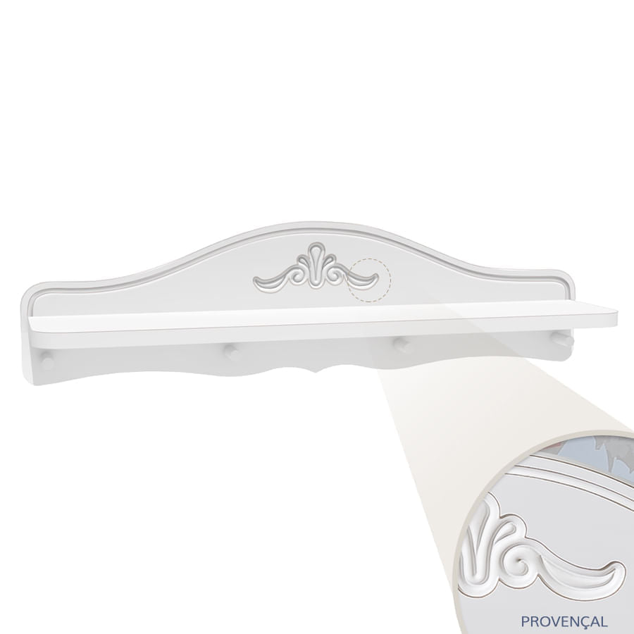 Prateleira Nóbile Branco Provençal
