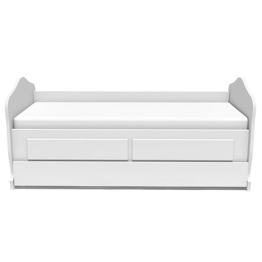 Cama Sofá Nóbile com Cama Auxiliar e 2 Gavetas Branco