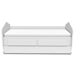 Cama Sofá Nóbile com Cama Auxiliar e 2 Gavetas Branco Provençal