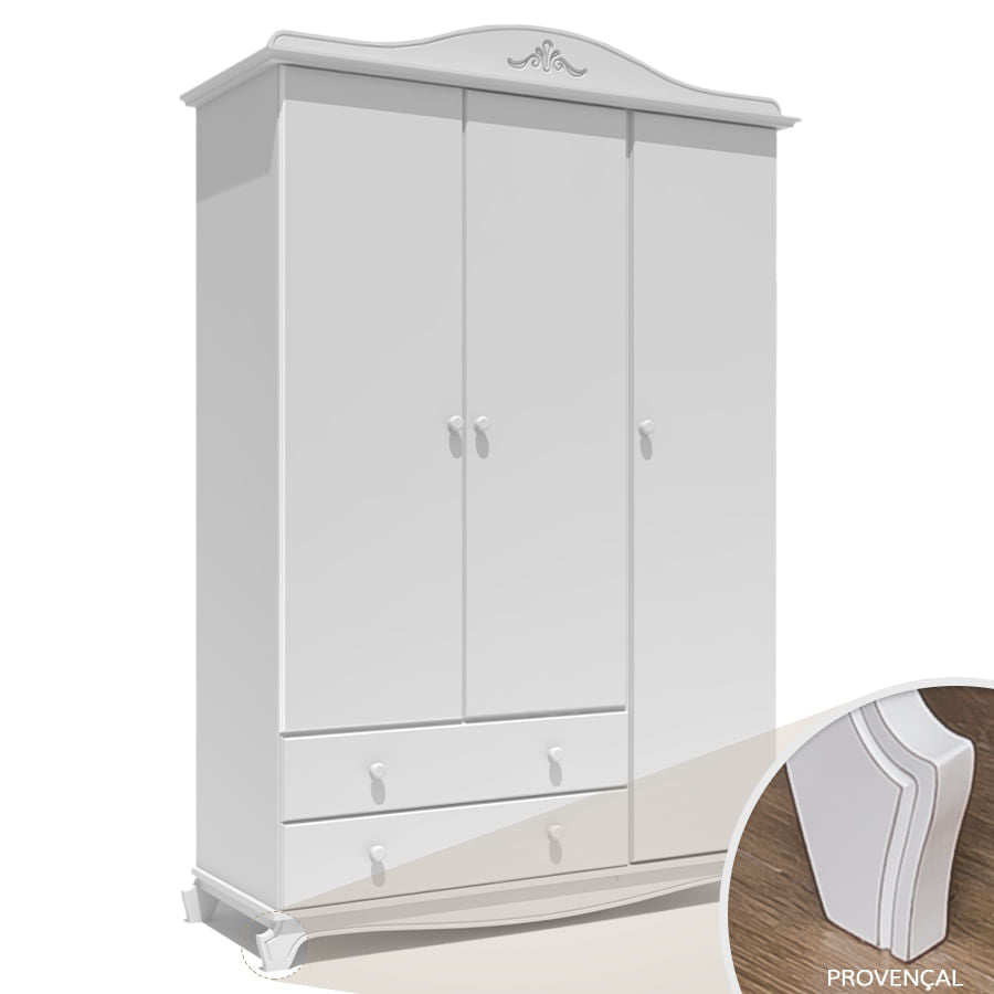 Guarda Roupa Nóbile Branco Provençal
